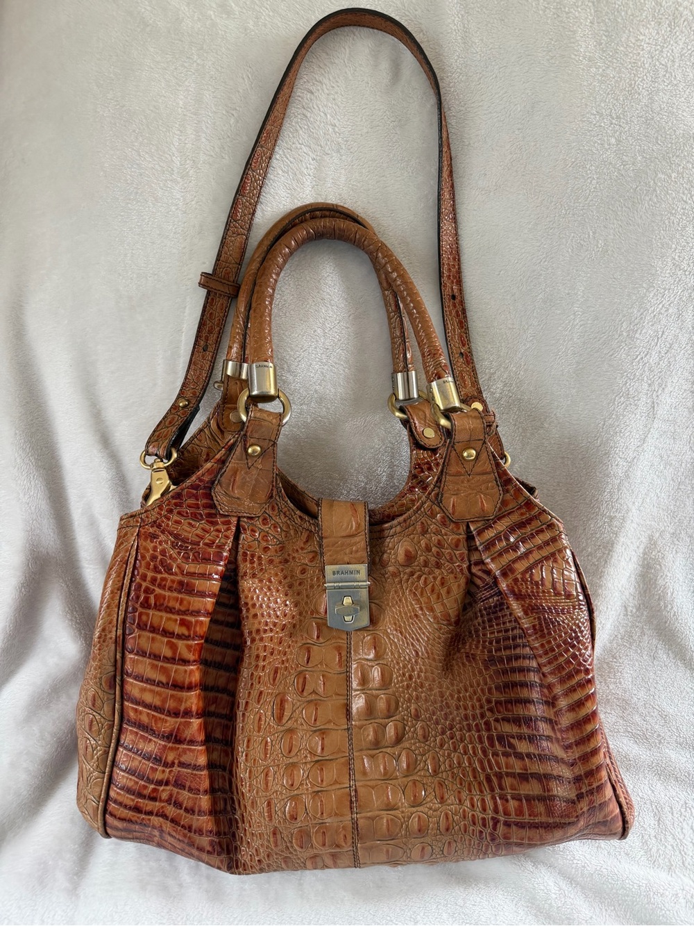 BRAHMIN
Driftwood Melbourne Collection Adrian Satchel Bag